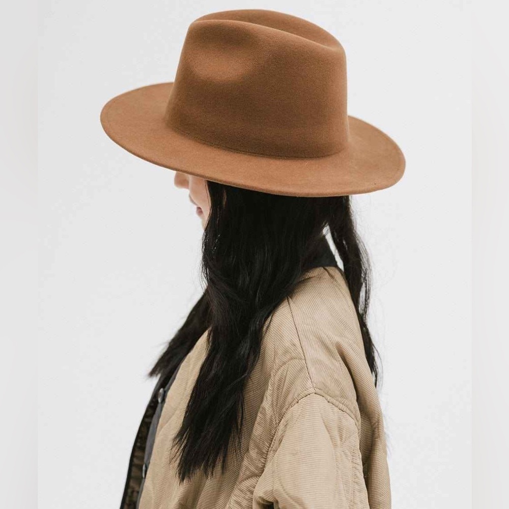 NWT Gigi Pip Wes Fedora Brown S/M 57 View 3